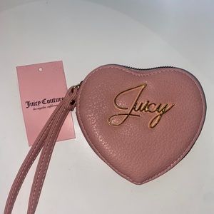 RARE Juicy couture pink heart wallet/ mini bag